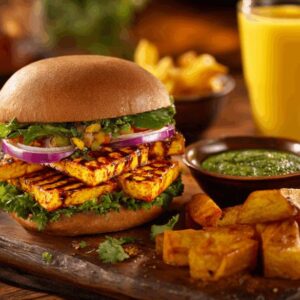 Paneer Burger (Without Cheese)